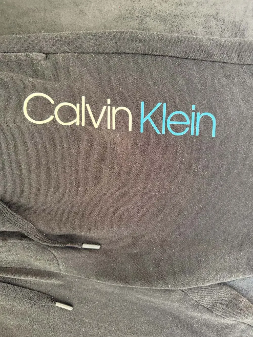 Calvin Klein Men's Black Logo Drawstring Lounge Shorts